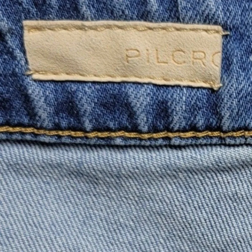 Anthropologie Pilcro Ultra High Rise Floral Denim Shorts 31 Summer Cottagecore - Picture 3 of 8